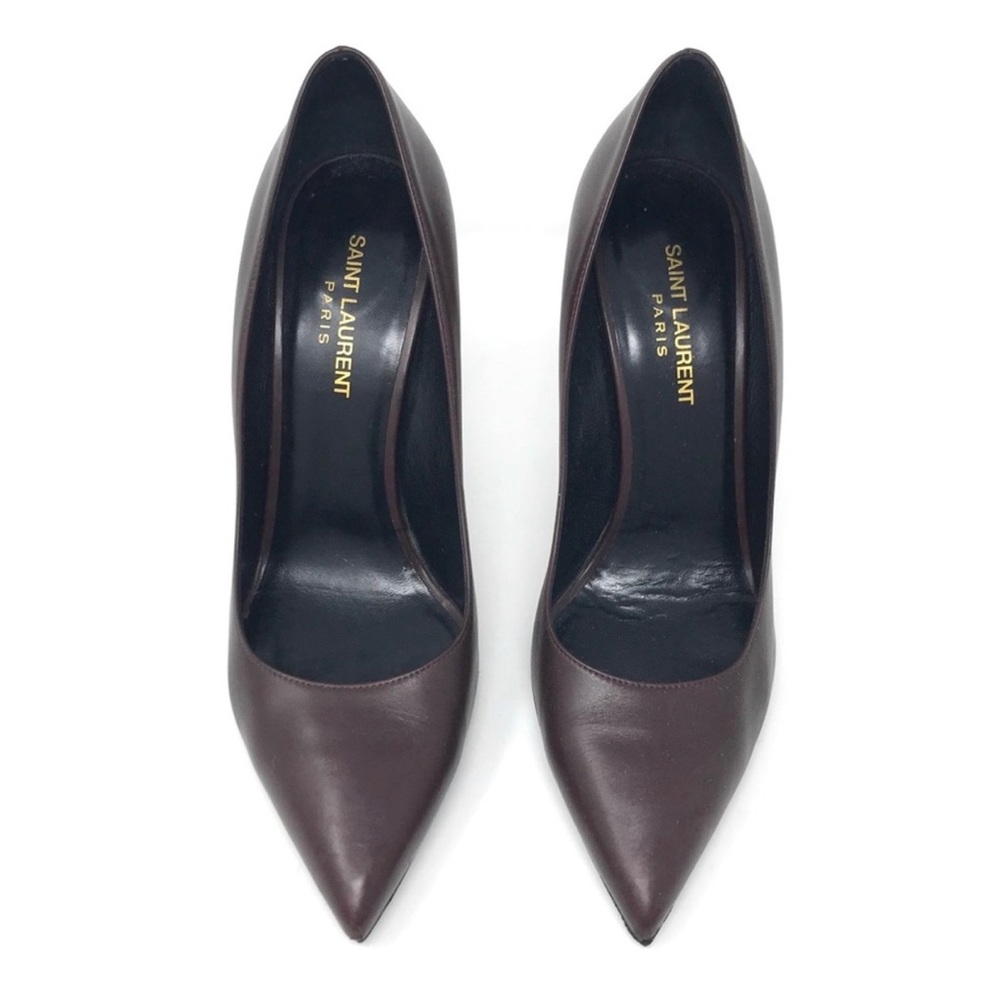 YSL Saint Laurent Anja High-Heel Leather Pumps - Picture 2 of 7